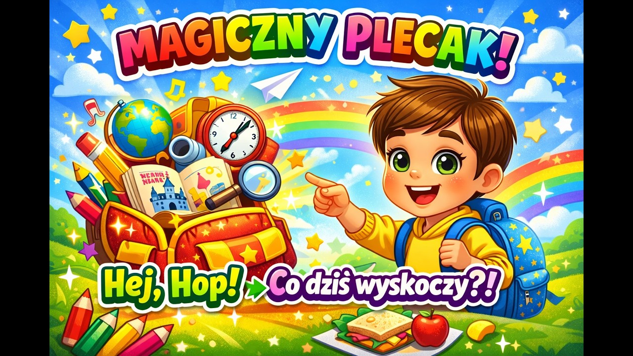 HIT 🖌️🌮🍿CO WYSKOCZY Z PLECAKA 🖊️📚 - HEJ HO - Magiczny plecak mój #viral #funny #viralvideo #nauka