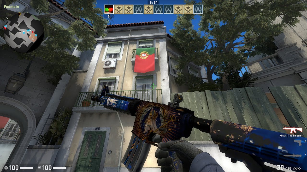 CSGO M4A4 The Emperor Battle Scarred