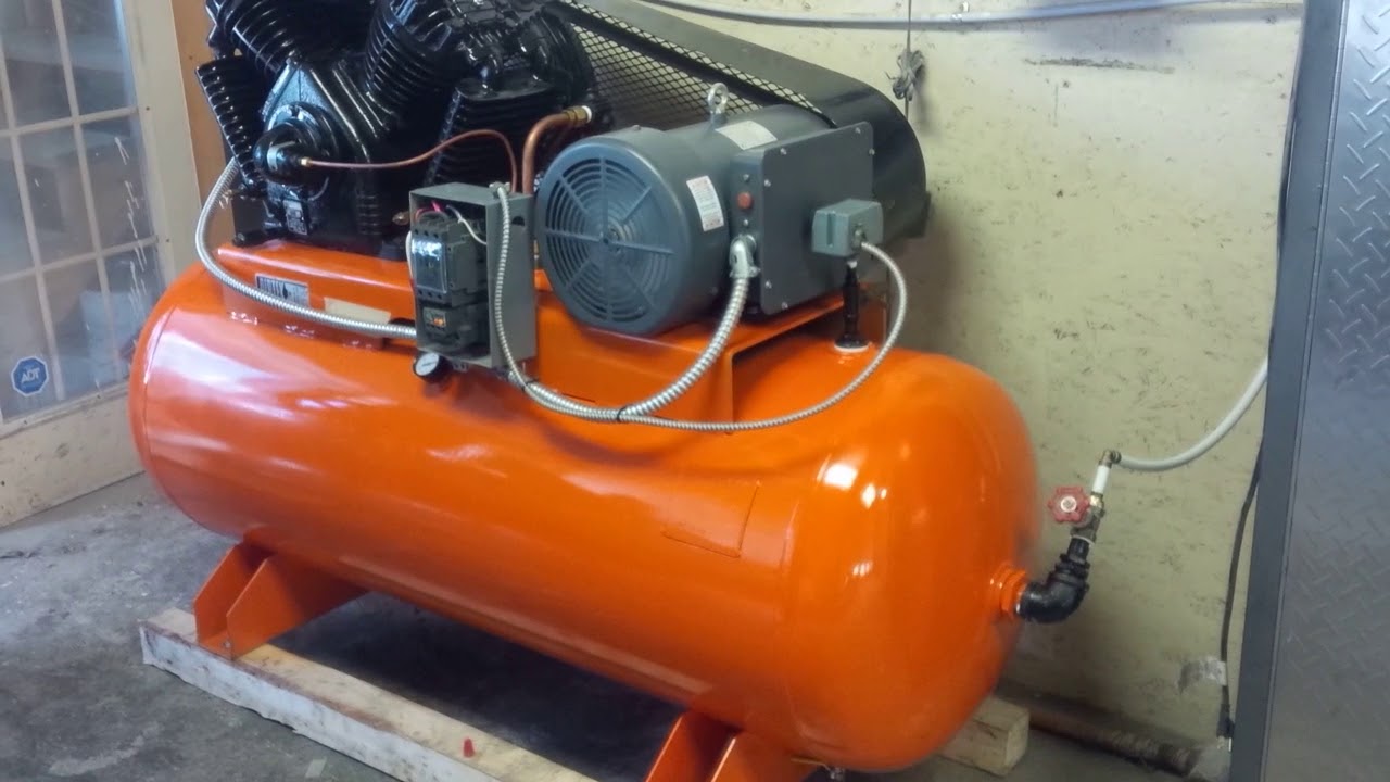10hp devilbiss 445 air compressor on single phase