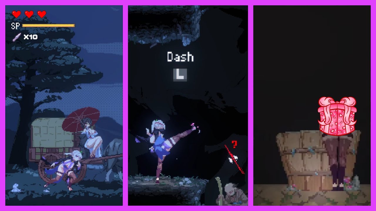Red Lotus Ninja Scroll (Kunoichi Sekiren) - Gameplay + ENG Translation