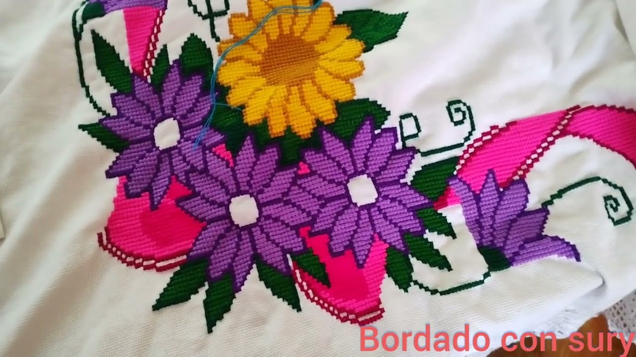 💜🌻Avance mantel para Margarita 🌻💜