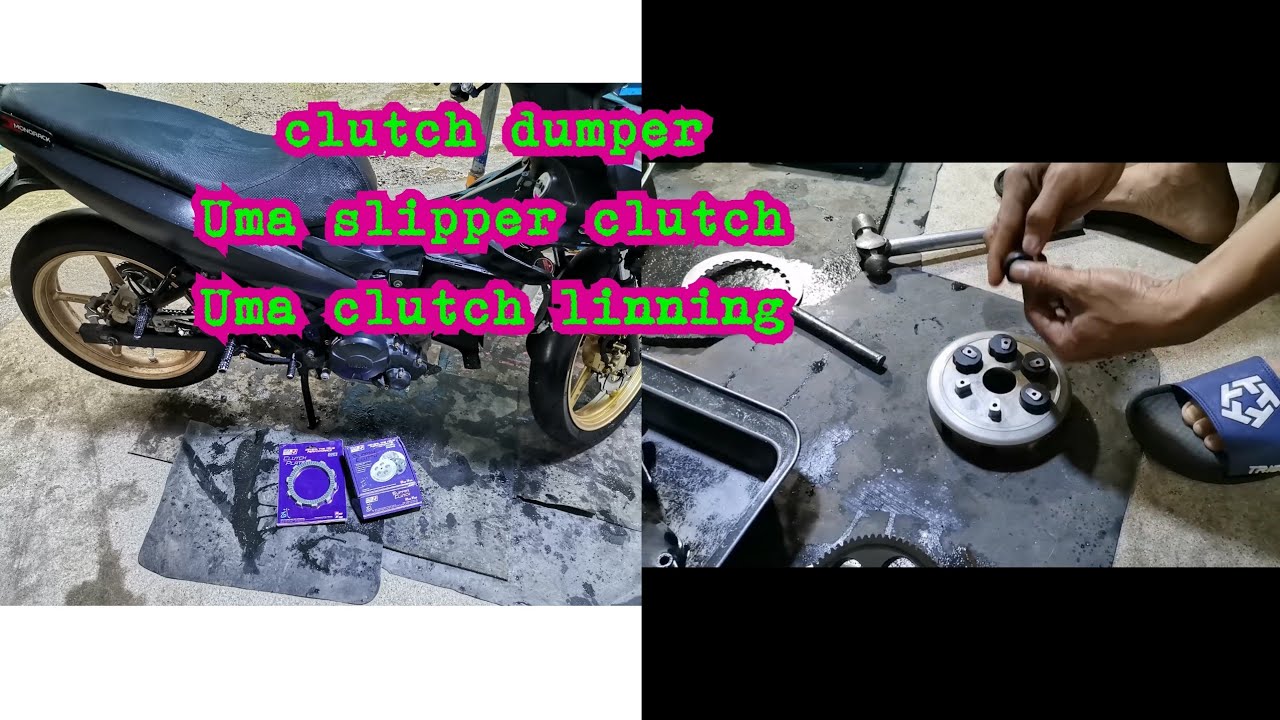 install Clutch dumper, UMA slipper clutch, and UMA  clutch linning, to my sniper 150