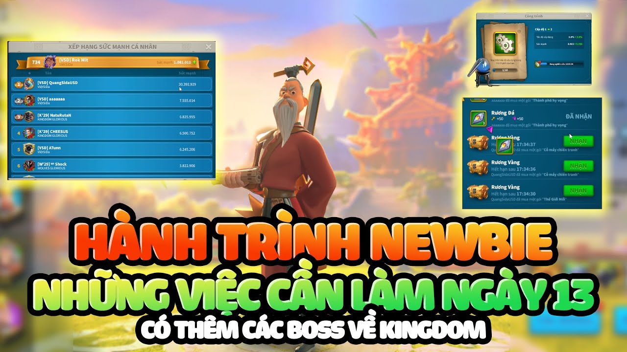 Hành Trình Newbie Tập 7: Những Việc Cần Làm Ngày 13 Cho Người Chơi Mới! Rise of Kingdoms