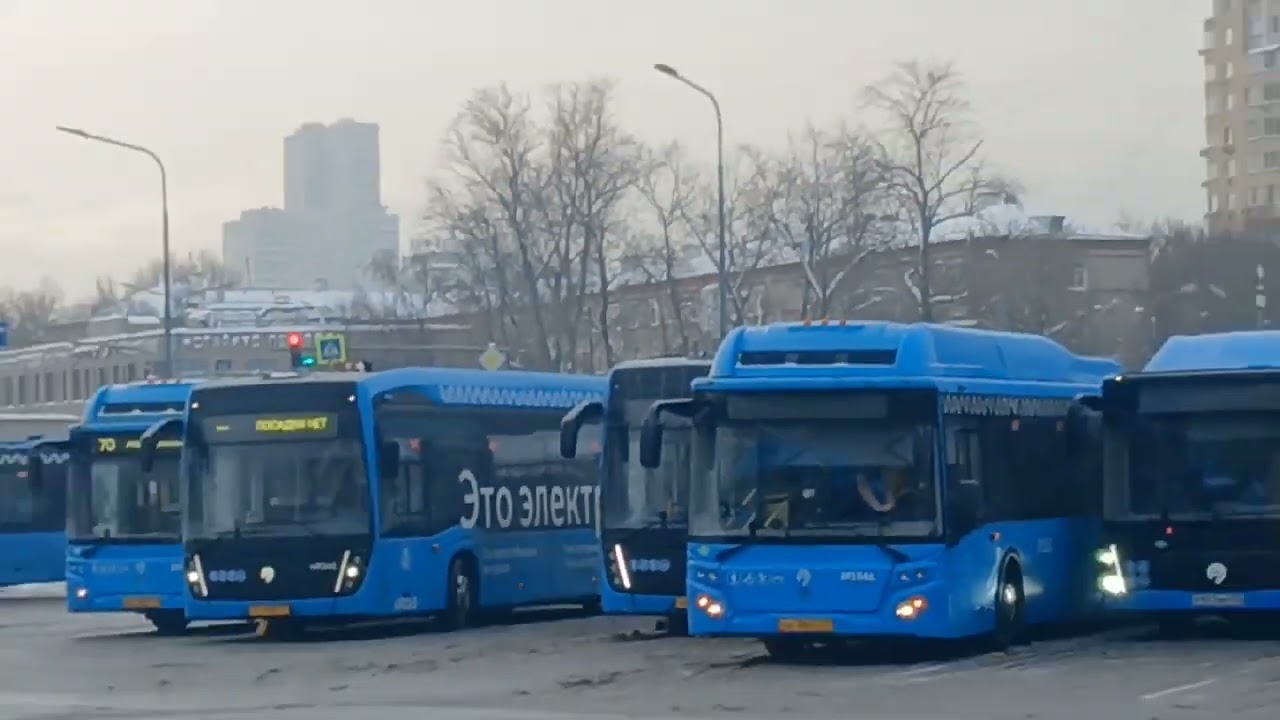 Сборник! Автобусы у Метро Водный Стадион и Речной Вокзал 