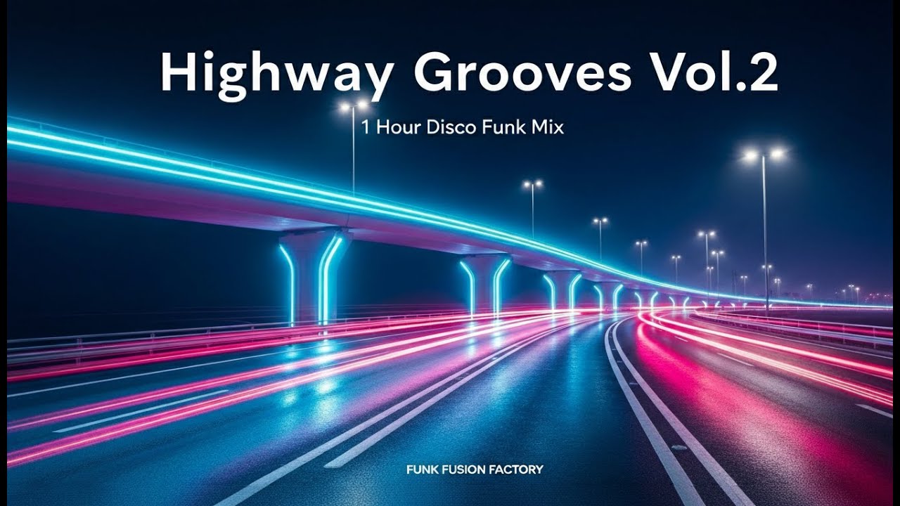 Night Drive Grooves Vol.2 - 1 Hour Disco Funk Mix | Neon Highway Vibes [FUNK FUSION FACTORY]