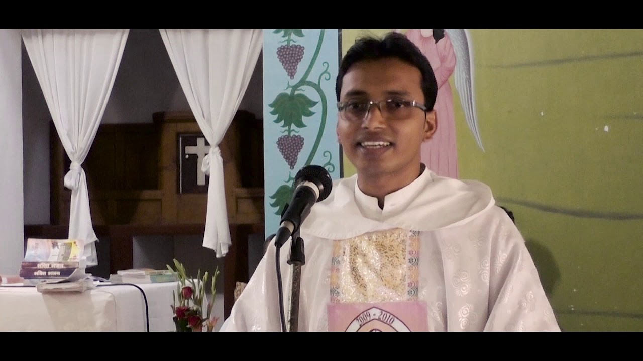WEDDING SERMON in Hindi//Poonam weds Philemon on May 21, 2019 at Catholic Church, Lureg