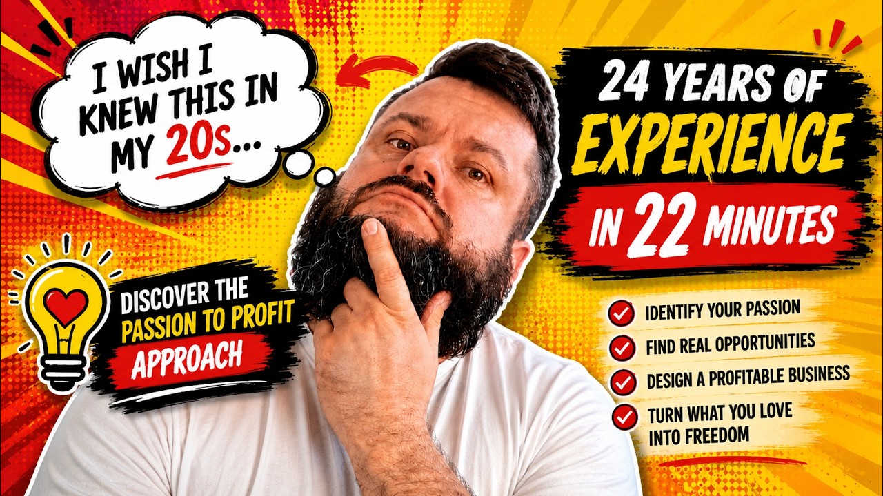 How To Turn Passion Into Profit. 24 Years Of Entrepreneurship Experience In 22 Minutes