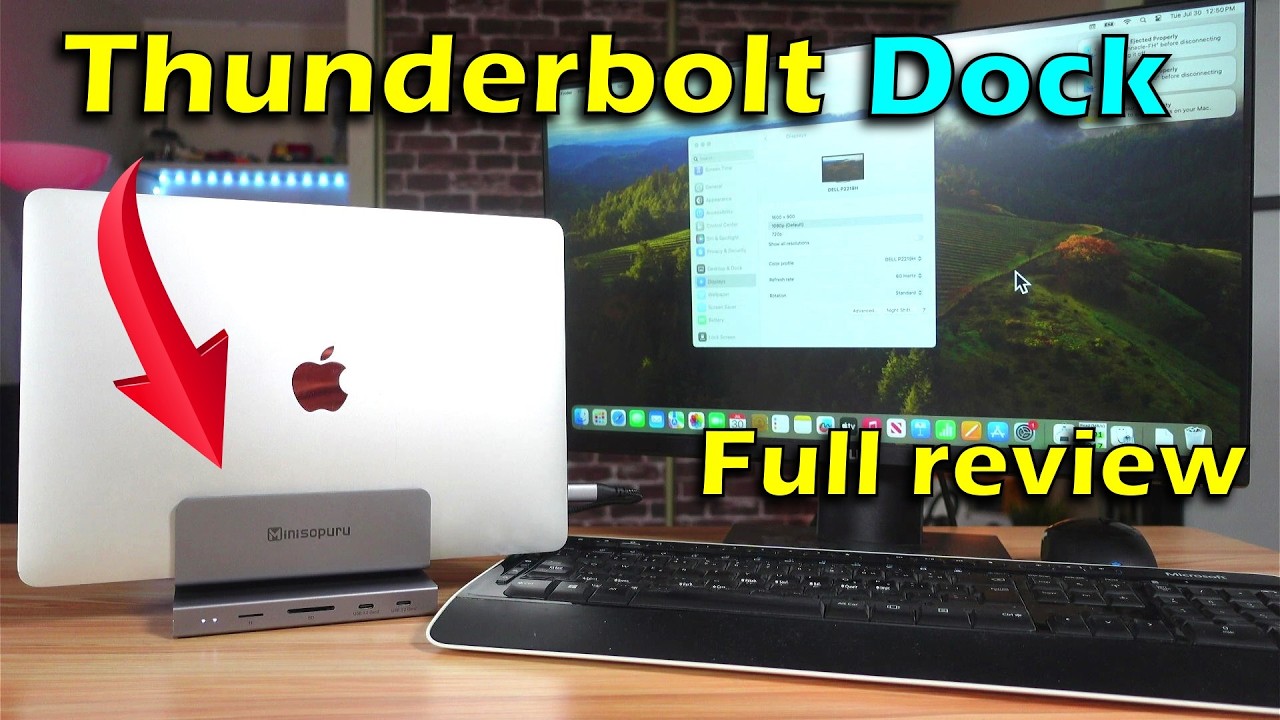 Thunderbolt docking station for Mac & PC - Minisopuru MD813A  Full Review
