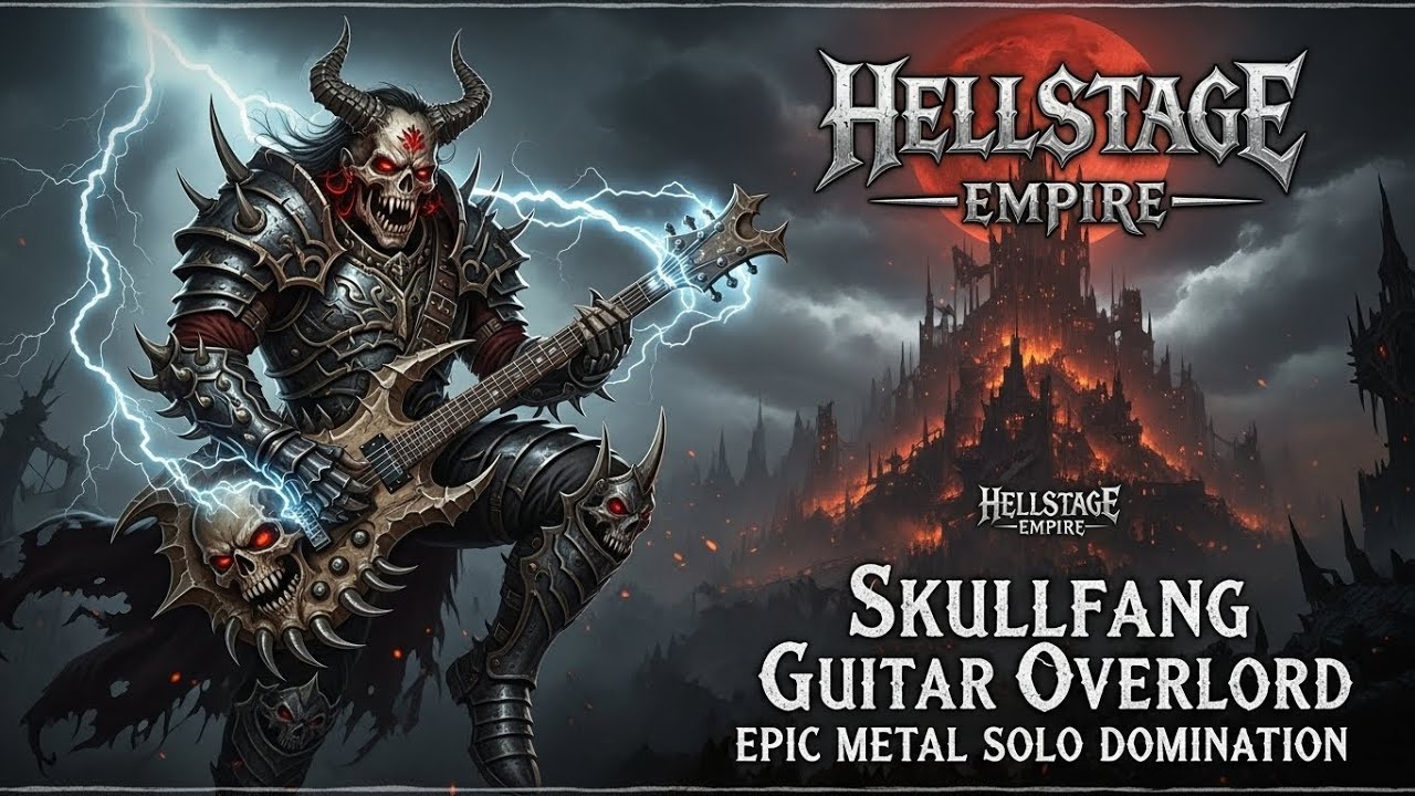 ⚡ Best Music HELLSTAGE EMPIRE 🔥 Skullfang Guitar Overlord 🎸 Epic Metal Solo Domination