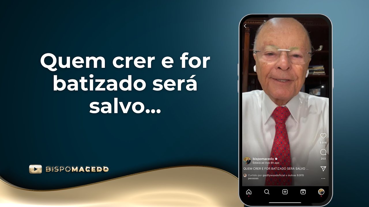 Quem crer e for batizado será salvo... - Meditação Matinal 24/09/23