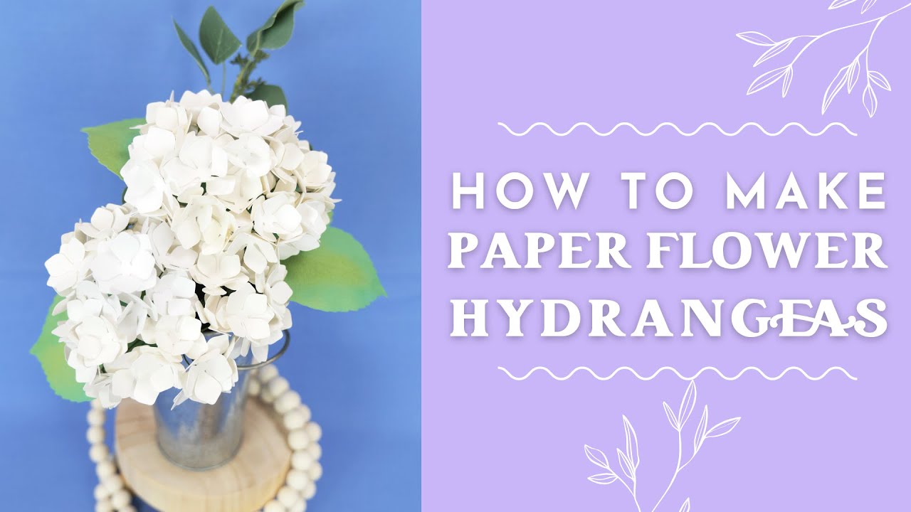 DIY Paper Hydrangea Flower Tutorial – Easy Paper Flower Craft Step-by-Step