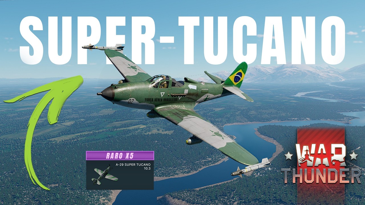 🔴 FINALMENTE ADICIONARAM O SUPER TUCANO NO JOGO? - War Thunder