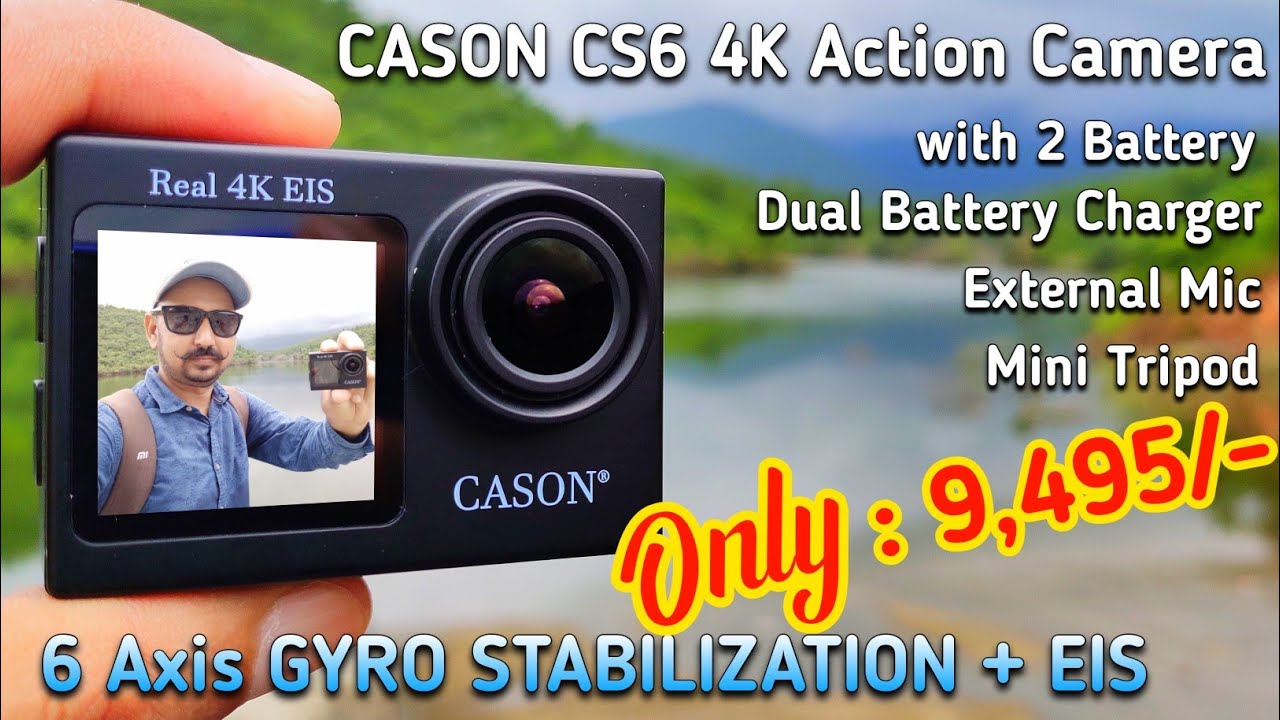 Best Action Camera under 10000 | Cason CS6 4K Action Camera with External Mic | Cason CS6 Review