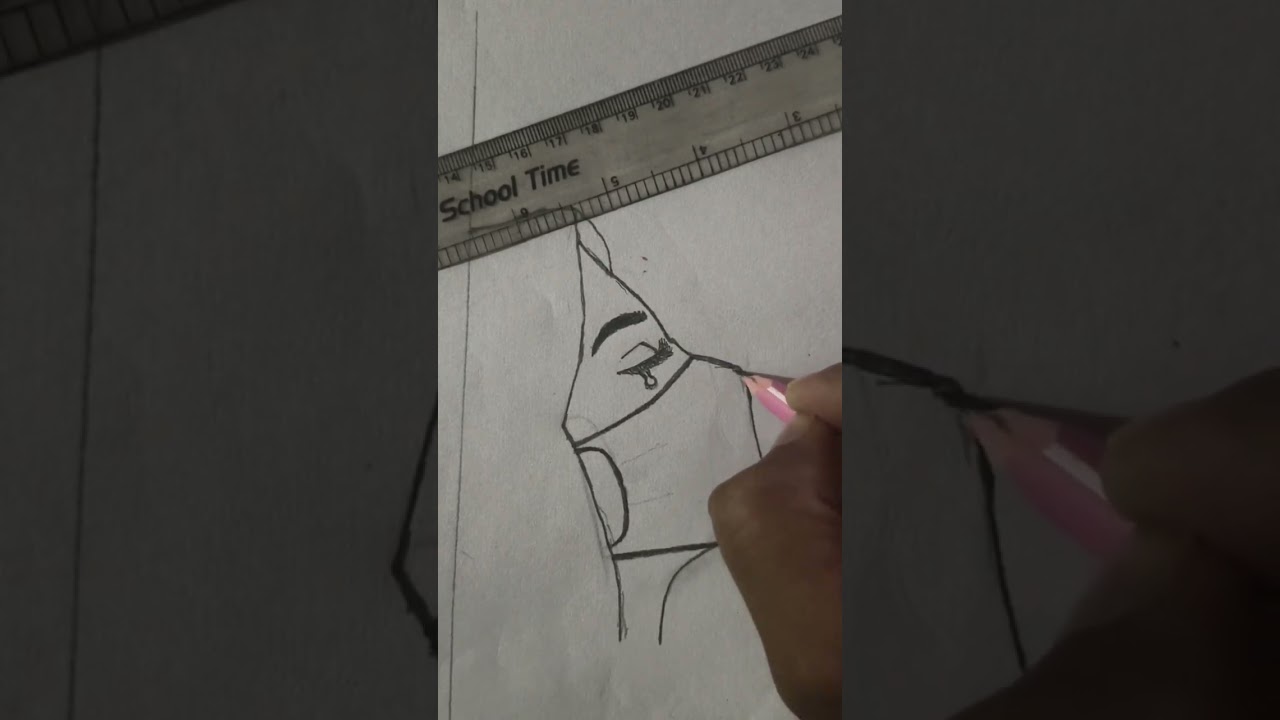 Normal pencil used by Drawing - it's possible | Girl Drawing | Step by Step #drawing #youtubevideo 