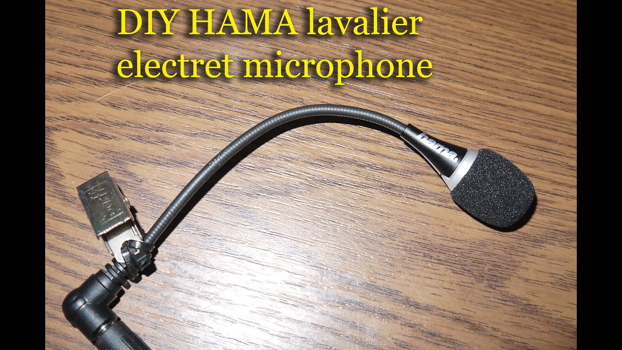 DIY HAMA lavalier electret microphone