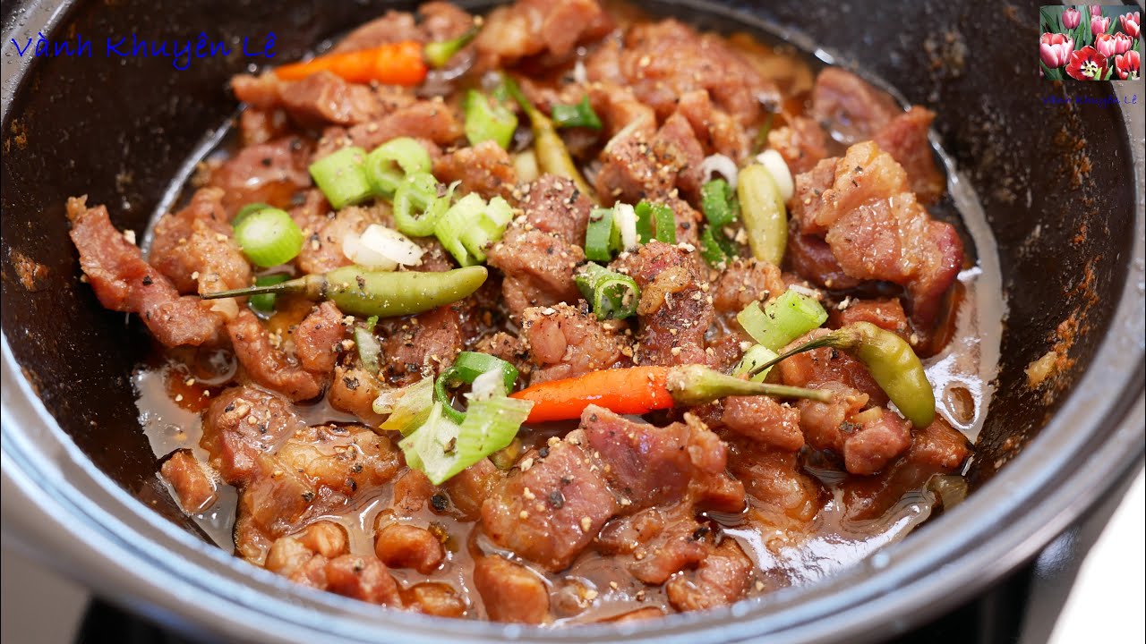 Mâm Cơm 3 Món Ăn Ngon, Cách Kho Thịt Nạc Không Bị Cứng Với Bí quyết Không Cần Nước Màu, Vanh Khuyen