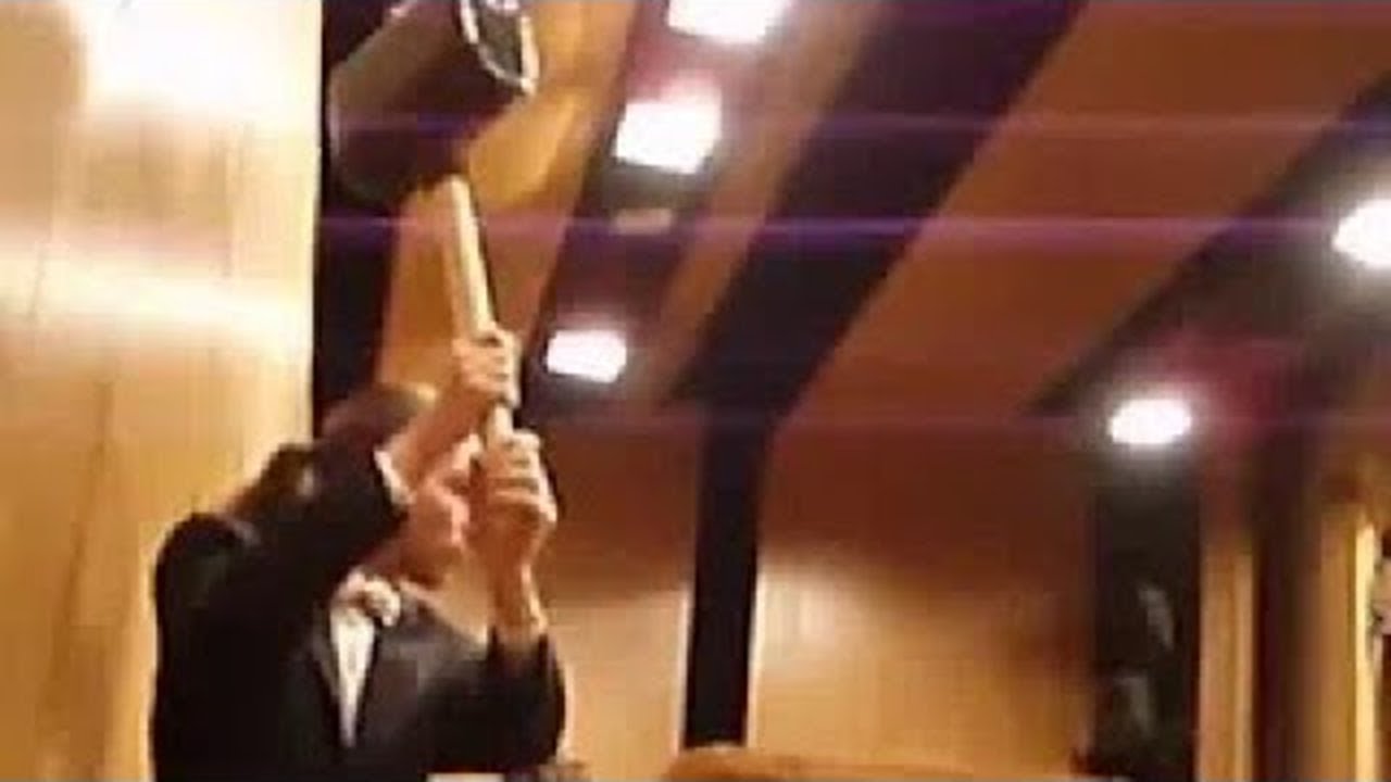 when you use a hammer in a classical piece
