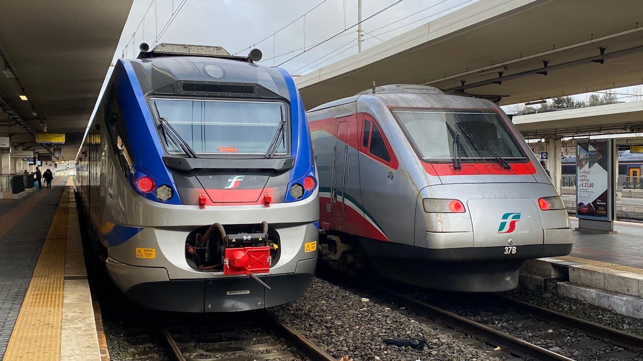 TRENI PASSEGGERI e merci a PISA CENTRALE: FRECCIARGENTO, Intercity e ALTRO!