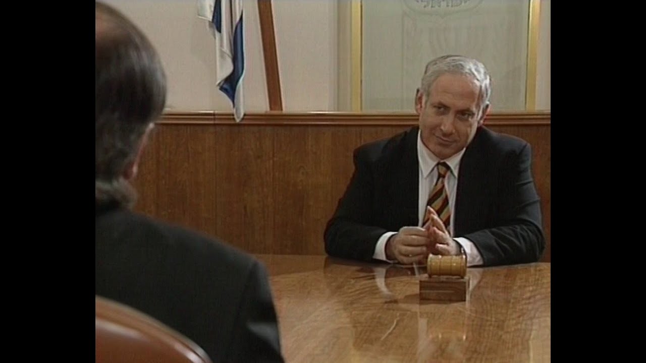 Benjamin Netanyahu intervistato da Piero Schiavazzi (Gerusalemme, 1996)