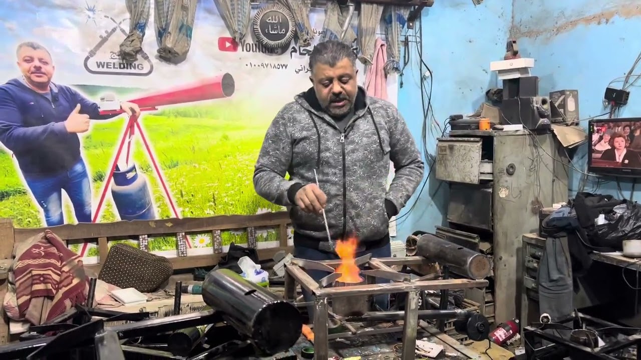 موقد او طباخه تعمل بمخلفات الزيوت القديمة وآخر شكل وتعديل فيها