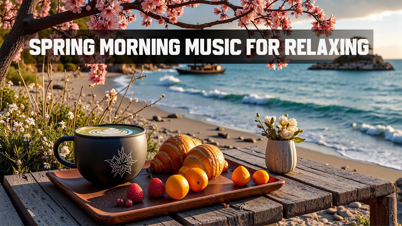 Bossa Nova Coffee Vibes ☕ Spring Morning Music for Relaxing & Focus by the Sea