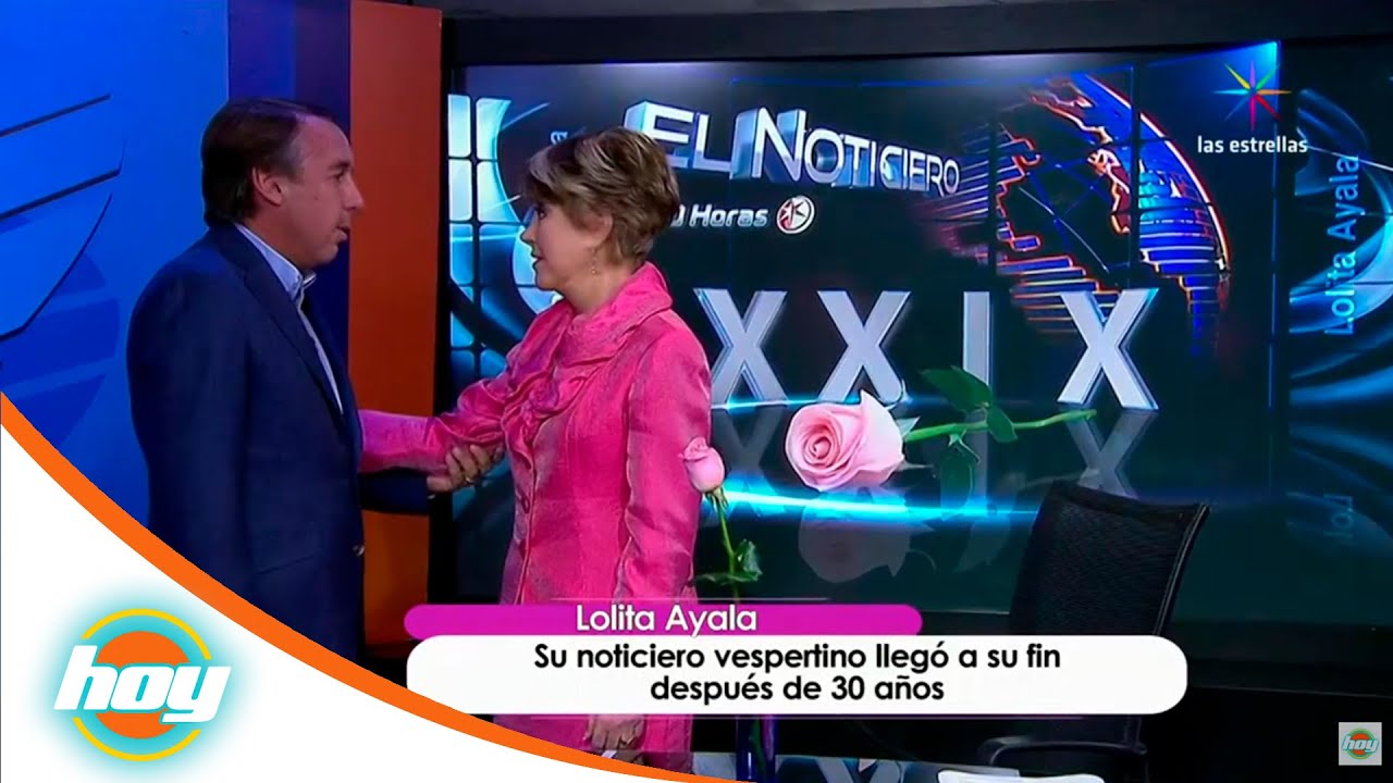 Lolita Ayala se despide con nostalgia de su noticiario | Hoy*