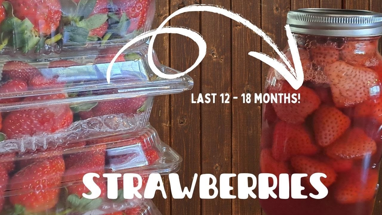 Strawberries that last up to 18 months! #strawberry #preservingtraditions #preserves