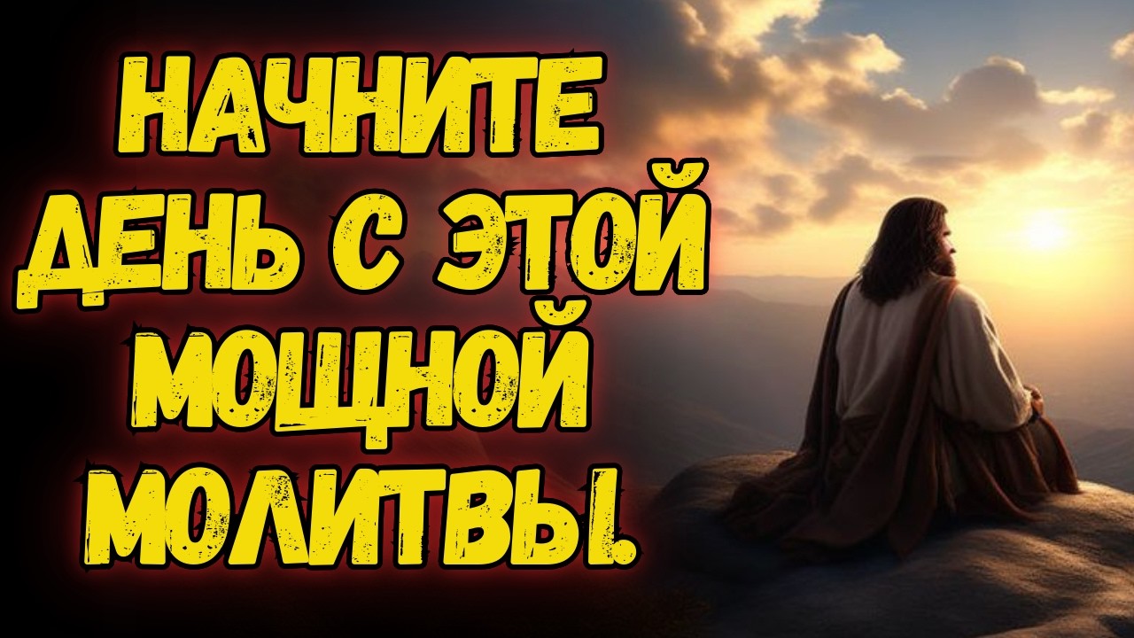 🔥Утренняя молитва: Бог обновляет вашу жизнь сегодня! Победите тревогу и одиночество. 🙏