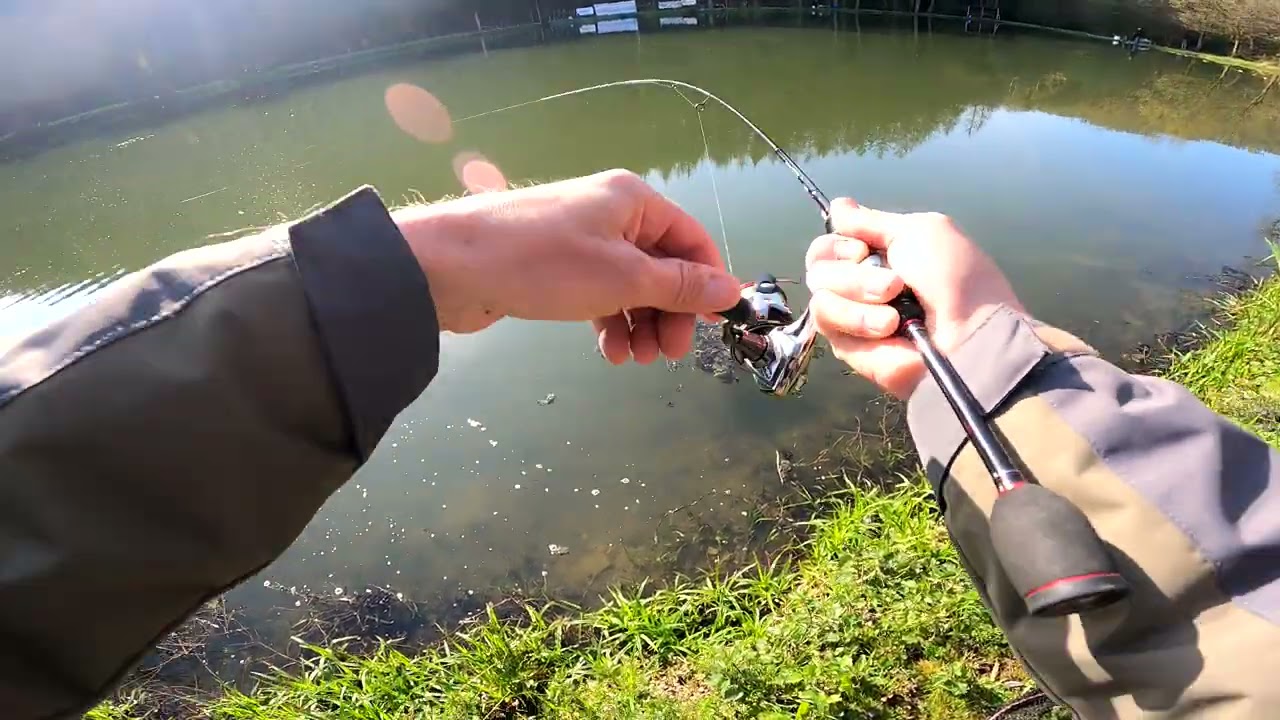 Mit Spoon im Angelzentrum Wiehl an Teich 3