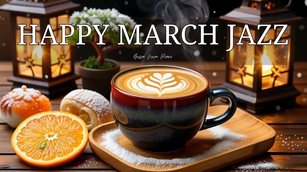 Happy March Morning Jazz ☕ Positive Coffee Jazz, Delicate Bossa Nova Piano for a Joyful Mood