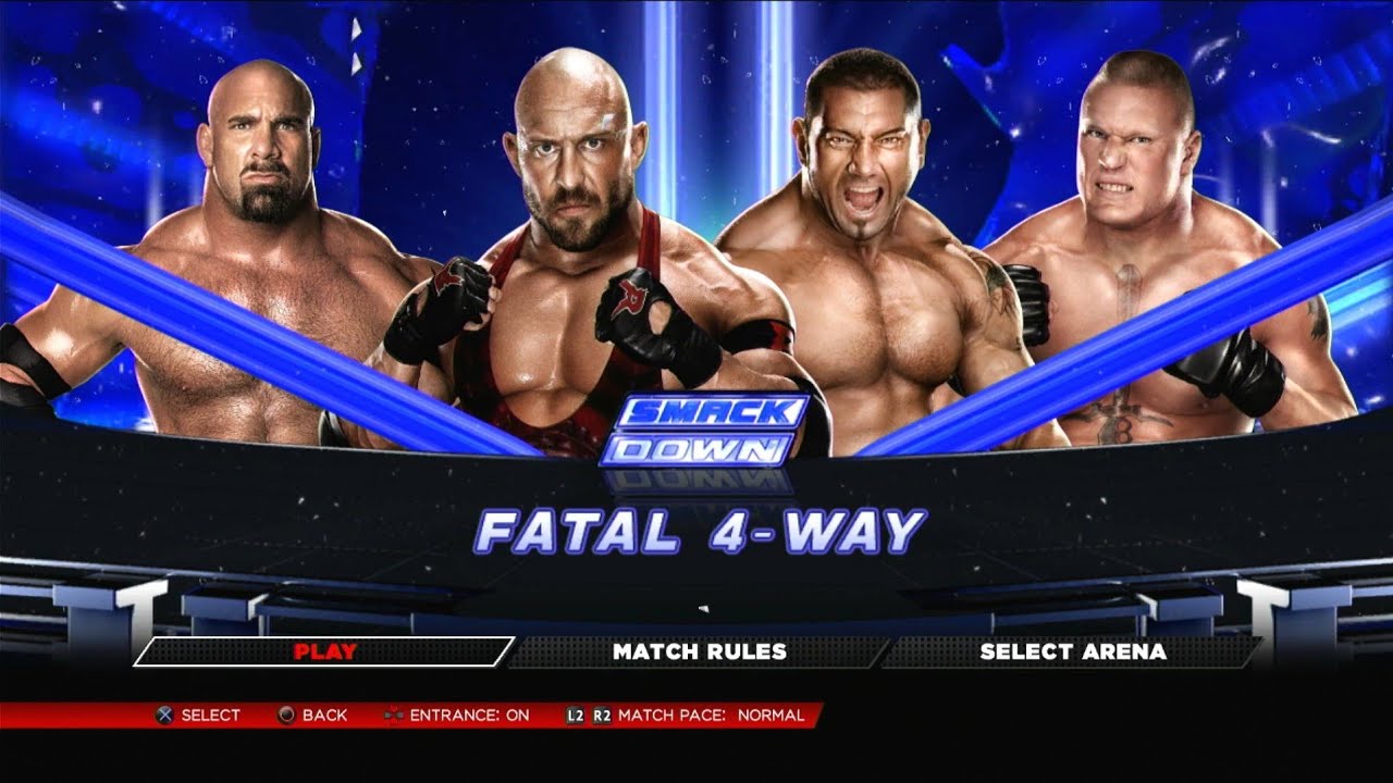 WWE 2K14 - Ryback vs. Batista vs. Goldberg vs. Brock Lesnar