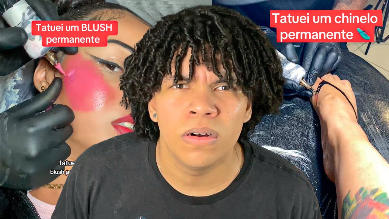 A doidinha viciada em fazer tatuagem que não presta