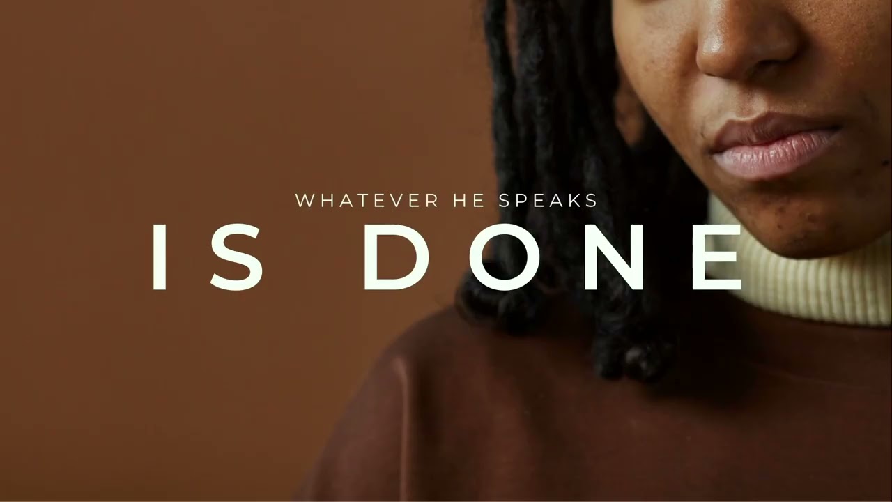 Whatever He Speaks Is Done | Ps Katleho Mohale