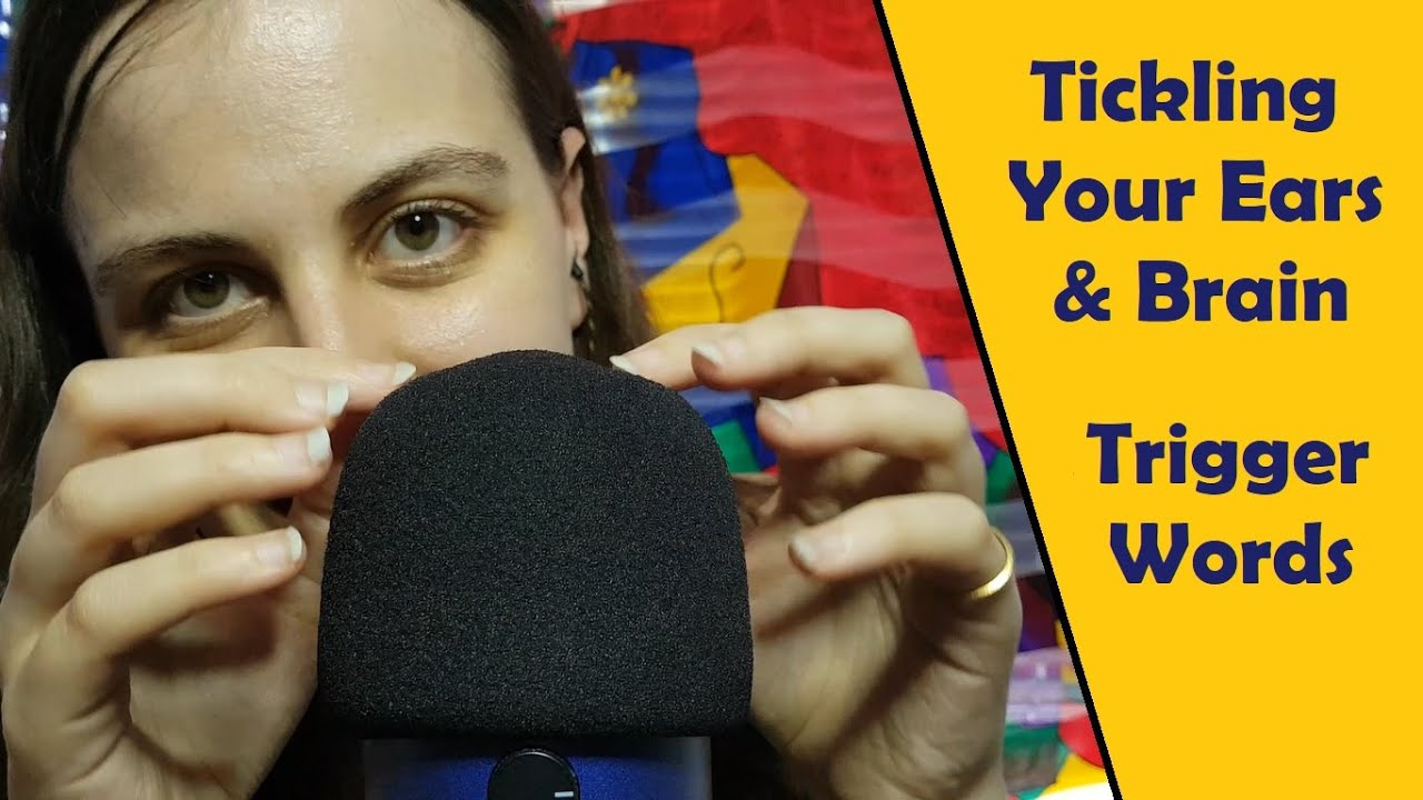ASMR Gently Tickling Your Ears & Brain with Repeated Trigger Words (Tickle, Tico, Tk Tk...)