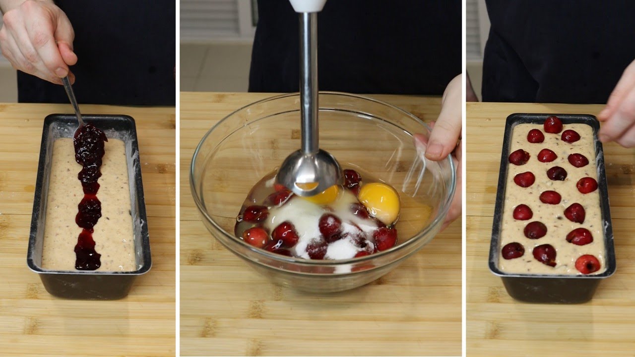 🍒 Cake moelleux aux cerises mix&eacute;es &ndash; Facile, rapide et plein de fruits !