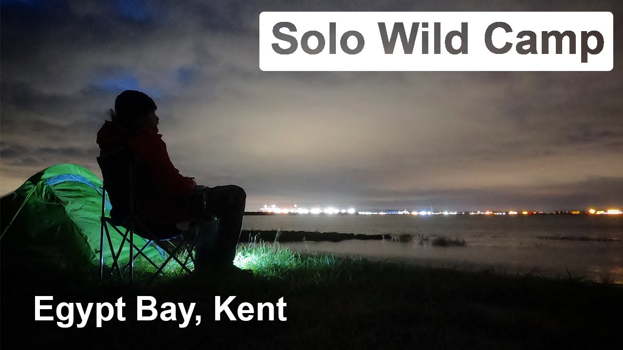 Solo Wildcamp | Egypt Bay Kent | Cooking Lambs Heart | Thames Estuary | Vango Soul | Deserted Beach