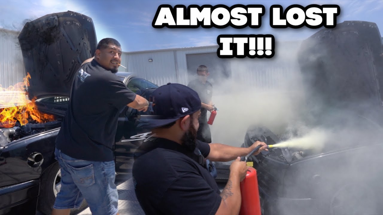 DRIFT TRUCK ALMOST BURNS DOWN!