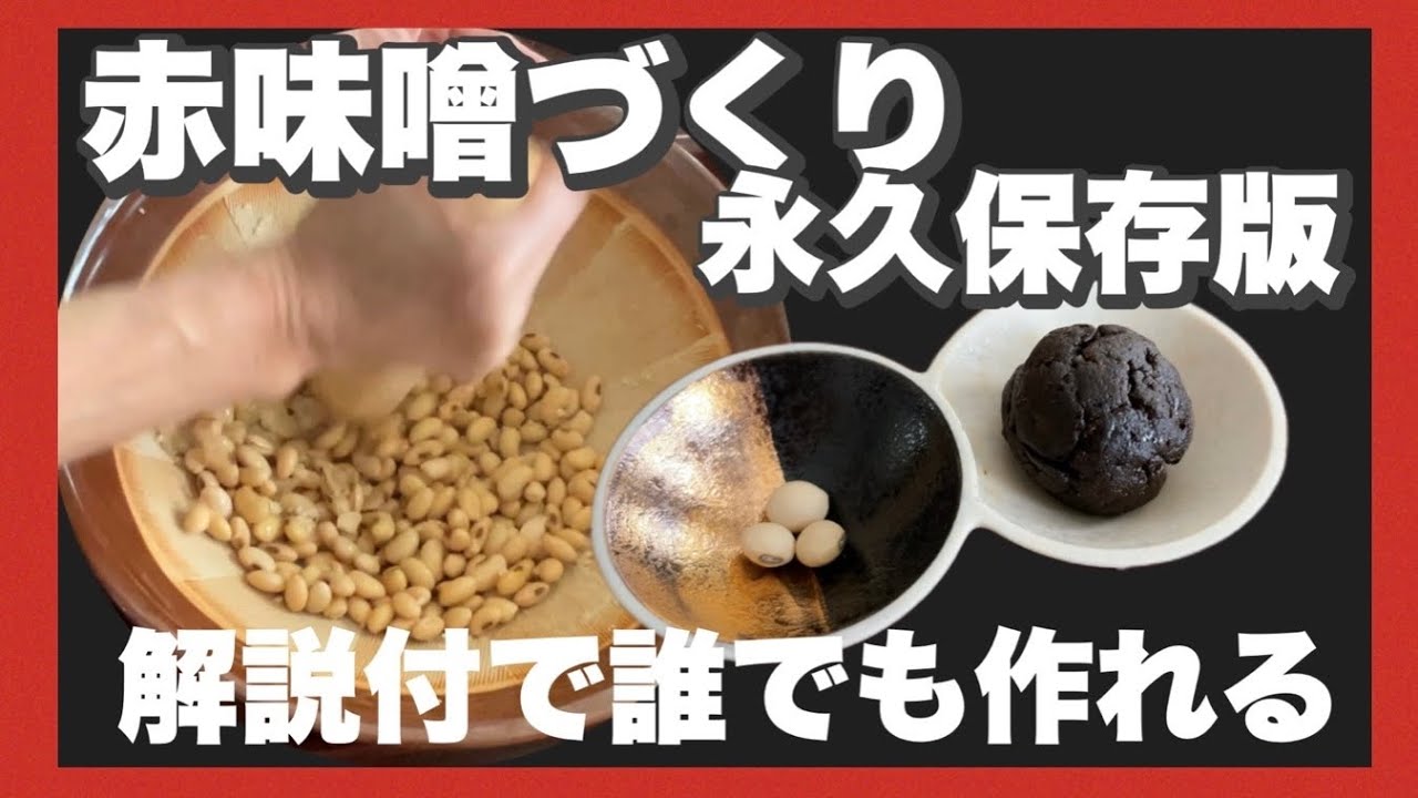本気の【赤味噌作り】永久保存版|解説付きで誰でも作れる|体にいい味噌はこちら！