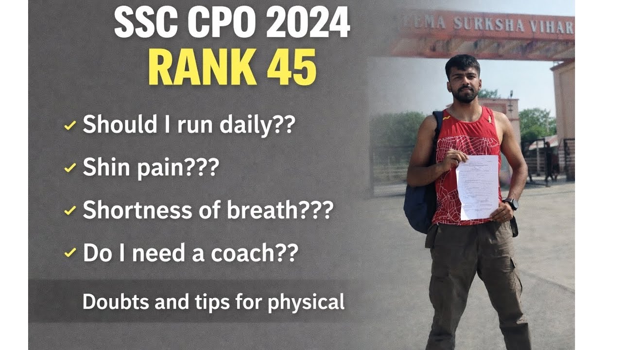 SSC CPO Physical Complete Guide | Mistakes, Diet & Running Plan | AIR 45