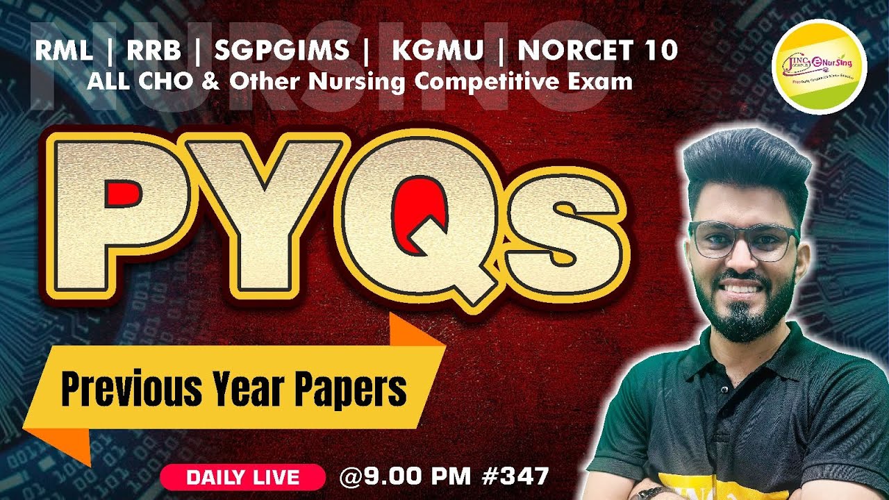 PYQs Previous Year Papers  NORCET-10 | RML | KGMU | SGPGIMS | RRB | ALL CHO  #Ravi Sir #347