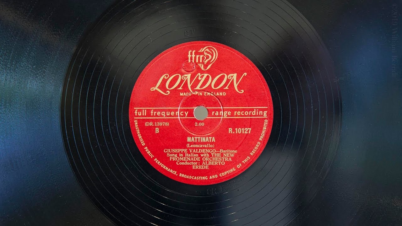 Mattinata &bull; Giuseppe Valdengo (EMG Mark IX Gramophone)