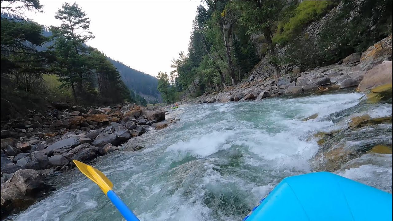Montana White Water Rafting Gallatin River Level 3+ Rapids 
