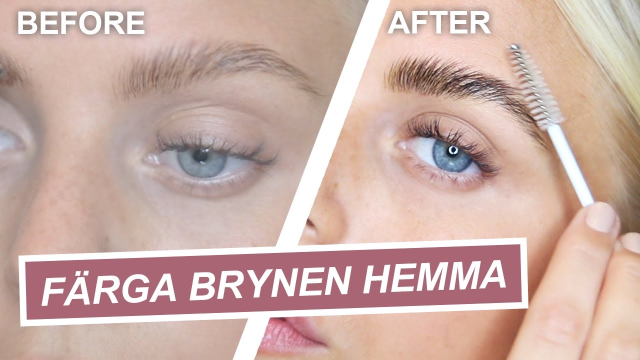 FÄRGA ÖGONBRYNEN HEMMA | Enkelt & snabbt att göra själv