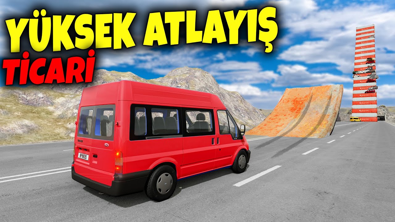 TİCARİ KAPIŞMA !!! YÜKSEK ATLAYIŞ | BeamNG.drive // HARD Crash