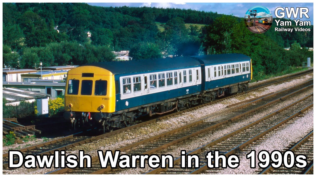Motive power variety at Dawlish Warren Station in the 1990s