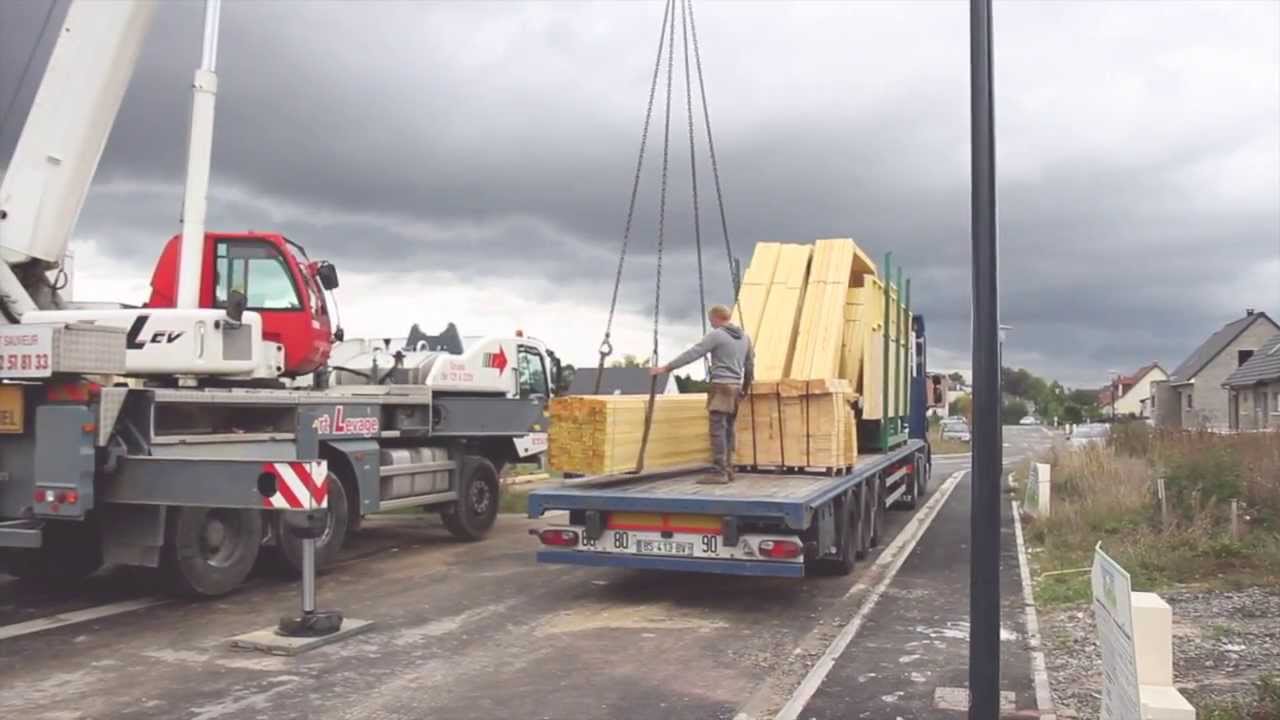 Un autre montage de maison ossature bois