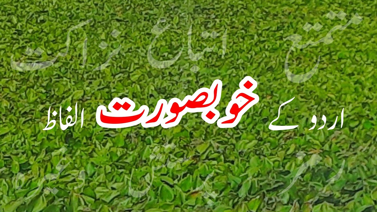 Urdu Words || Urdu ke khoobsurat Alfaz || اردو کے خوبصورت الفاظ