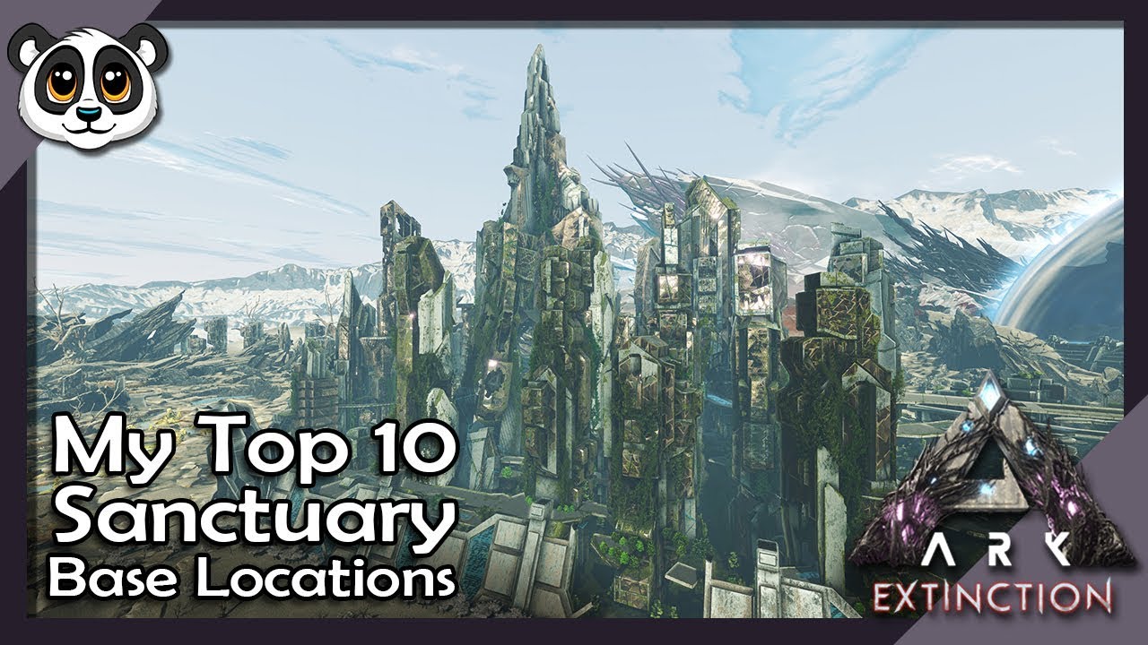 My Top 10 Sanctuary Base Locations | ARK: Extinction