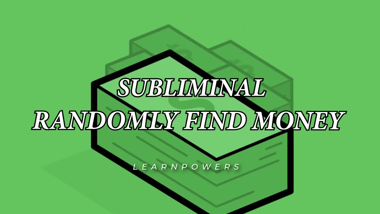 ✧ Randomly Find Money Subliminal (Manifest $100)