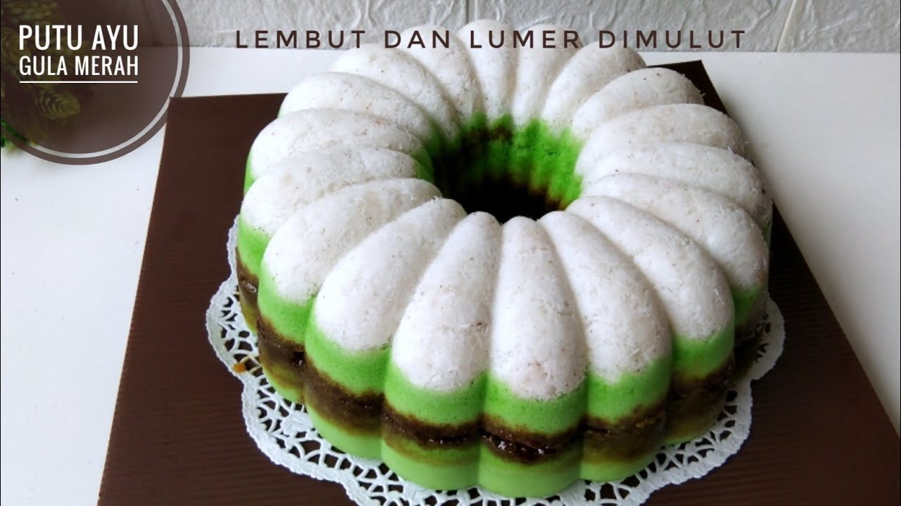 RESEP PUTU AYU GULA MERAH, LEMBUT DAN LUMER DIMULUT